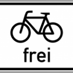 Frahrrad Frei Schild