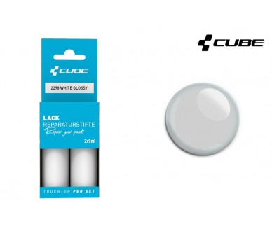 CUBE Lackstift Set WHITE glossy 2298