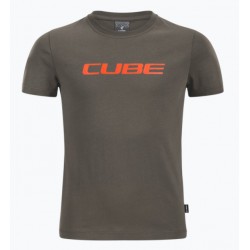 CUBE Organic T-Shirt ROOKIE Classic Logo brown