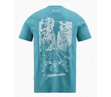 CUBE Organic T-Shirt Fichtelmountains GTY FIT grey-coral