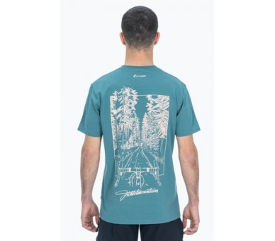 CUBE Organic T-Shirt Fichtelmountains GTY FIT grey-coral